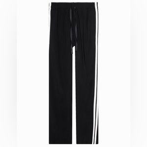Zadig & Voltaire Black Track Pants with White Side Stripes